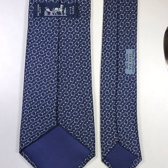 Hermès Tie | 7353 PA | Blue | Vintage | Impeccable Condition - Picture 3 of 3